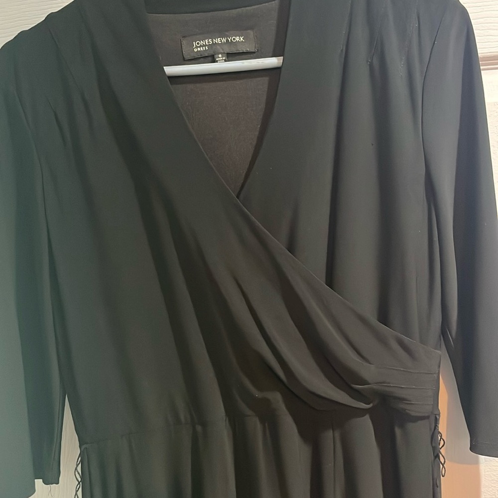 Jones New York black dress.
